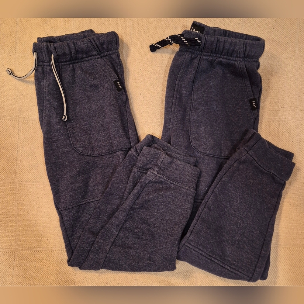 Set Of Kids Lee Dark Blue Sweatpants Size S7/8